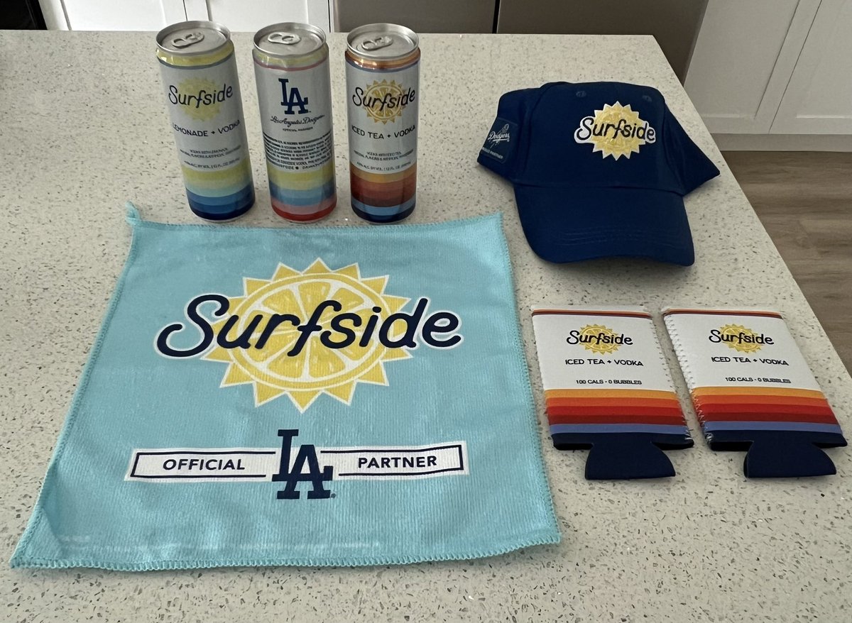 mcborelli's tweet photo. Thanks for the #Dodgers care package @DrinkSurfside

Now available at Dodger Stadium and select retailers in Southern California https://t.co/8i2Ht3Wtzq