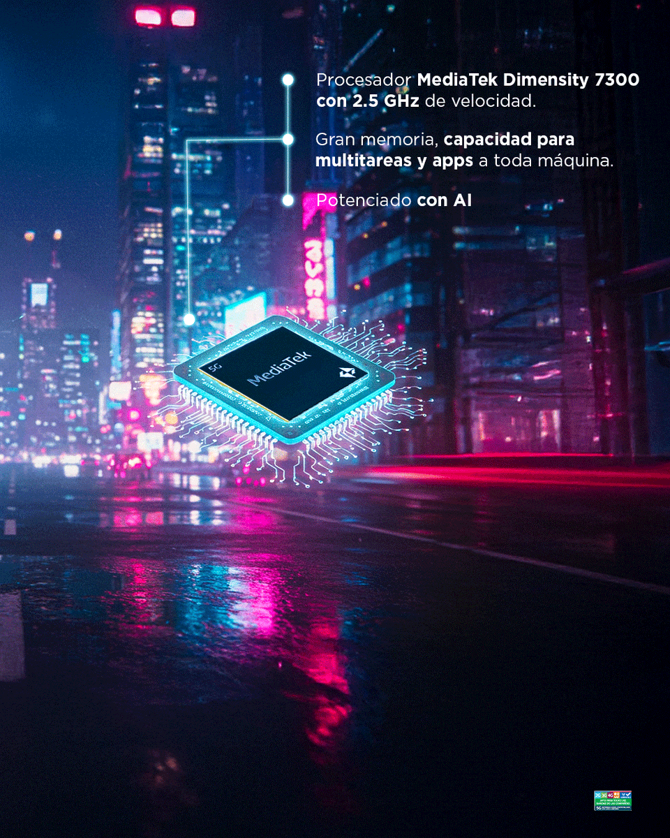 MotorolaCL's tweet image. Juega, transmite y edita sin interrupciones ✨ gracias a la potencia del procesador MediaTek Dimensity 7300 de nuestro motorola #edge60, con 8 núcleos y potenciado con AI ☝🏻  #WhatsYourEdge #motorola