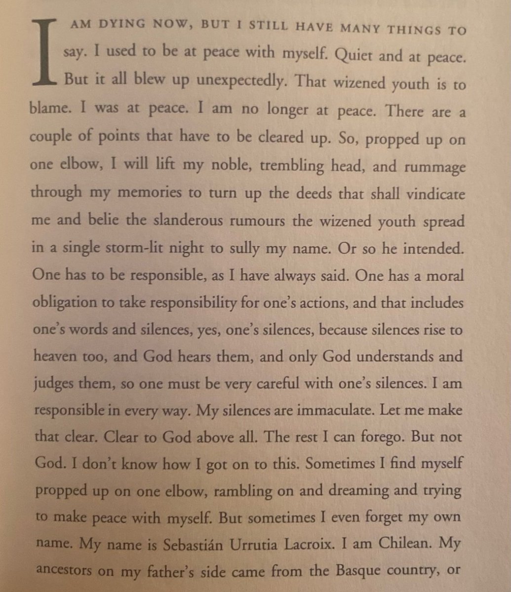 Roberto Bolaño, from 'By Night In Chile'