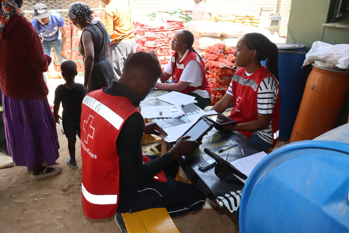Today in Otavi, the Namibia Red Cross continued with the Value Voucher Distribution; we’re ensuring access to food and essentials for those most in need. 

This is part of the drought response, supported by <a href="/WFPNamibia/">WFP Namibia</a>.

 #TogetherForHumanity #CommunitySupport #DroughtRelief