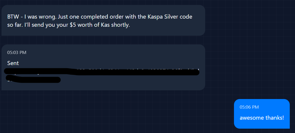 Here is the future of $KAS. Communicating on the Kaspa network itself with another user. Coordinating a payment to be made in Kaspa. All activity supporting the L1. On a pure PoW system! Study $KAS