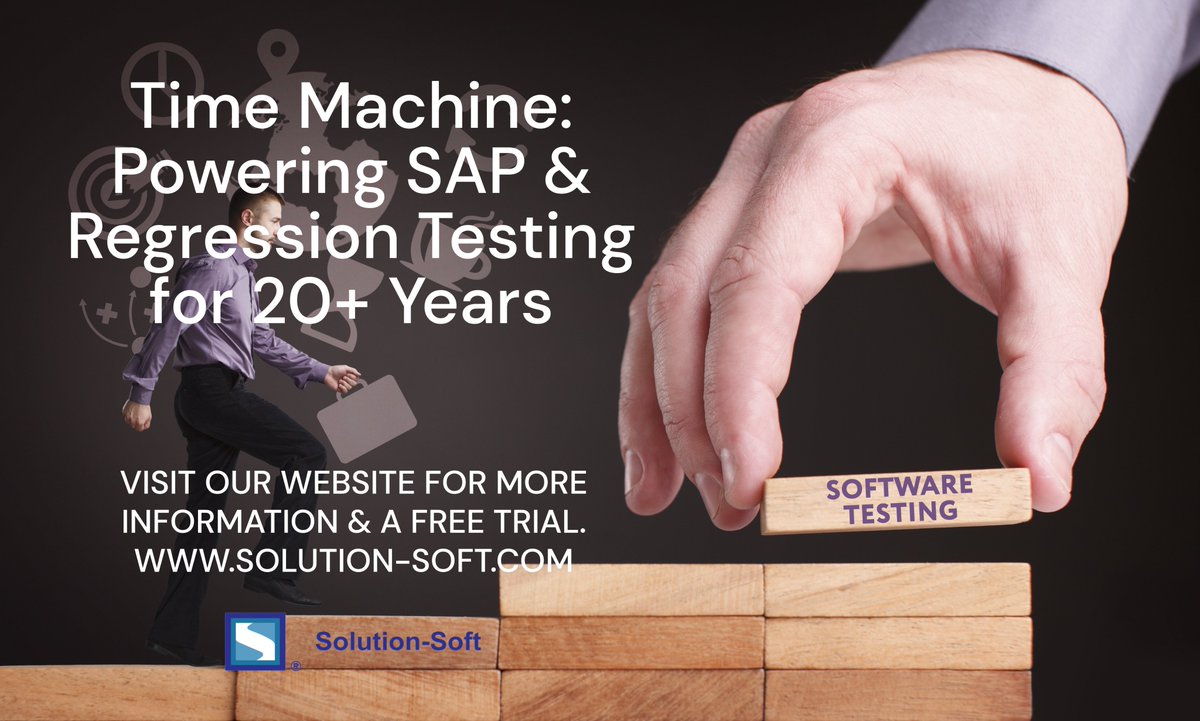 SolutionSoftTM's tweet image. Trusted for 20+ Years by Global QA Teams. Time Machine® is the go-to virtual clock solution, Active Directory Date-Based Testing &amp;amp; Seamless Cloud &amp;amp; Container Integration.
Explore Time Machine: solution-soft.com/product-overvi… #TimeTravelTesting #TimeMachine #SolutionSoftTimeMachine