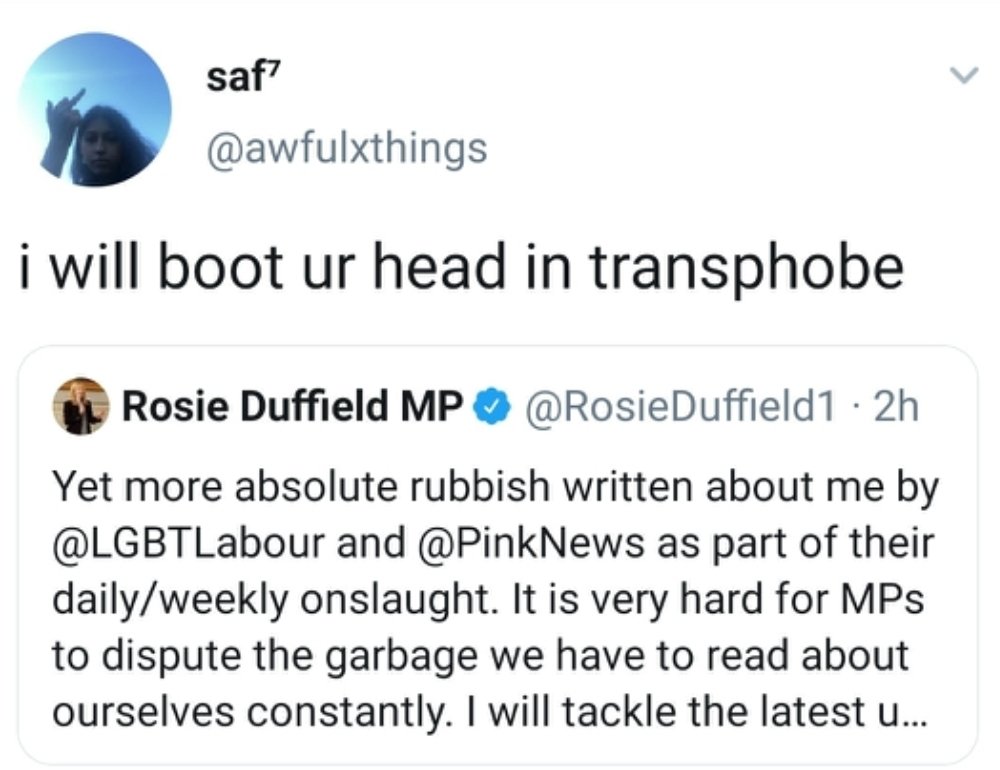 #IStandWithGlinner because no one was arrested for this tweet