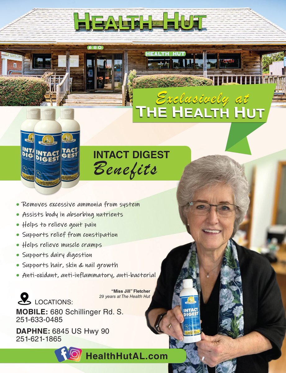 ImpactfusionI's tweet image. $IFUS #digestion #reflux #constipation #musclecramps #protein  
Long time distributor with two locations in Alabama. If your body is not Intact, your Nutrition is not either.