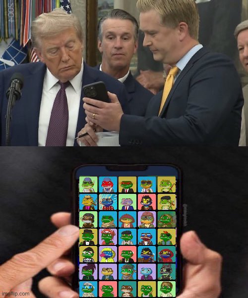 I call it the Strategic Frog Reserve, Mr. President 

This is our best opportunity to acquire $GRIND, climb the <a href="/xeetdotai/">xeet</a> leaderboard and buy Xeet packs/cards