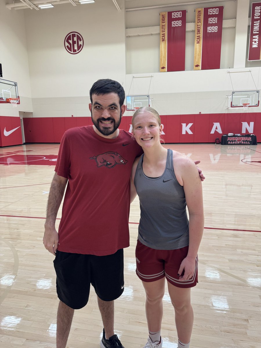 Thanks <a href="/RazorbackWBB/">Razorback Women's Basketball</a> for having us out and helping get Kole prepped for Special Olympics!!!