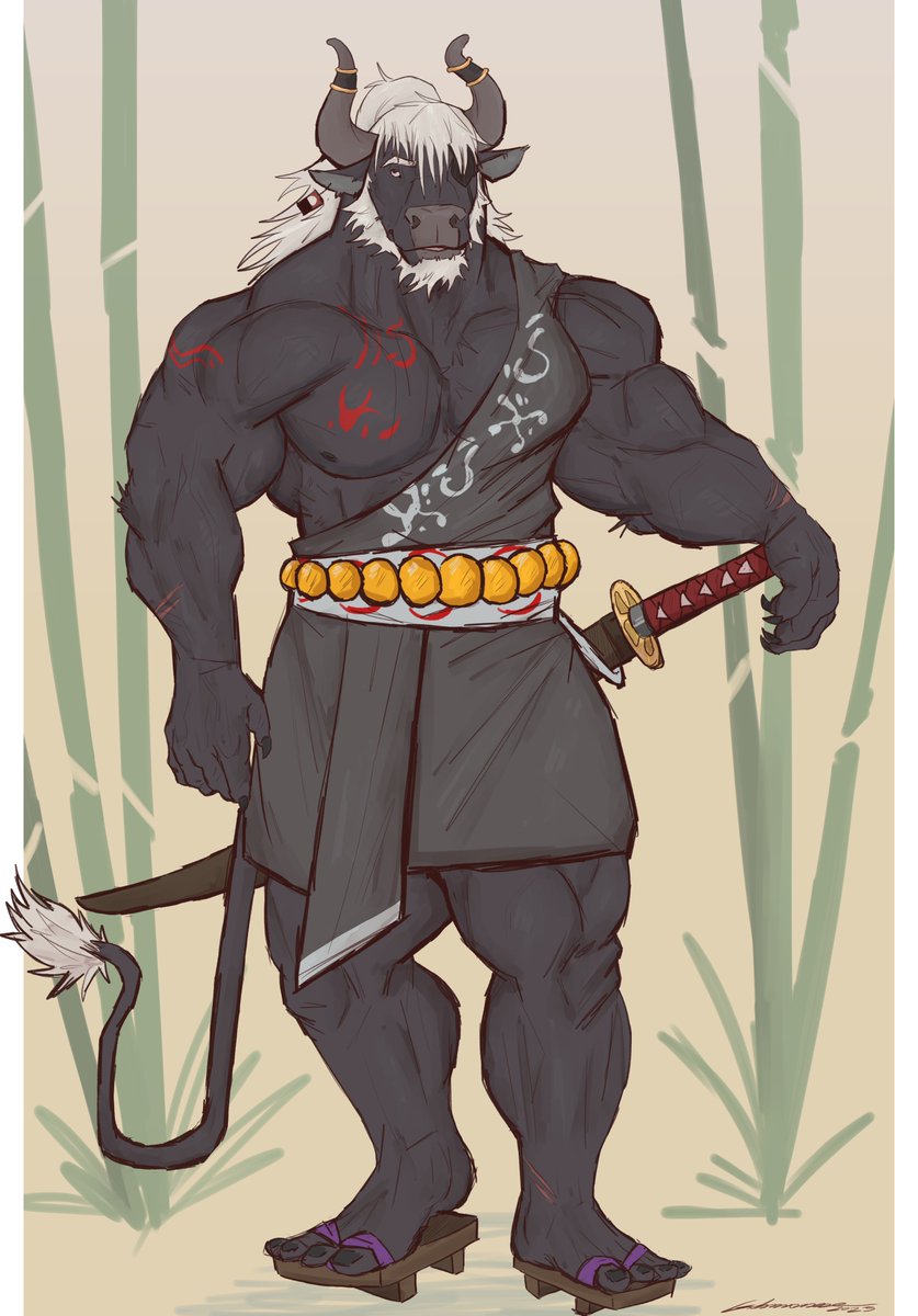 Commission from <a href="/FengtheBlue/">Feng</a>  , Thanks broo🐮!