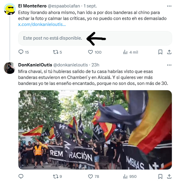 El líder de Nucleo Nacional ha tenido que borrar el tuit con imágenes de su sede porque demostraba su total nivel de ignorancia al poner de exposición el libro de Paul Preston "Franco: Caudillo de España" pensando que al salir su foto hacía apología de él.
letraslibres.com/politica/entre…