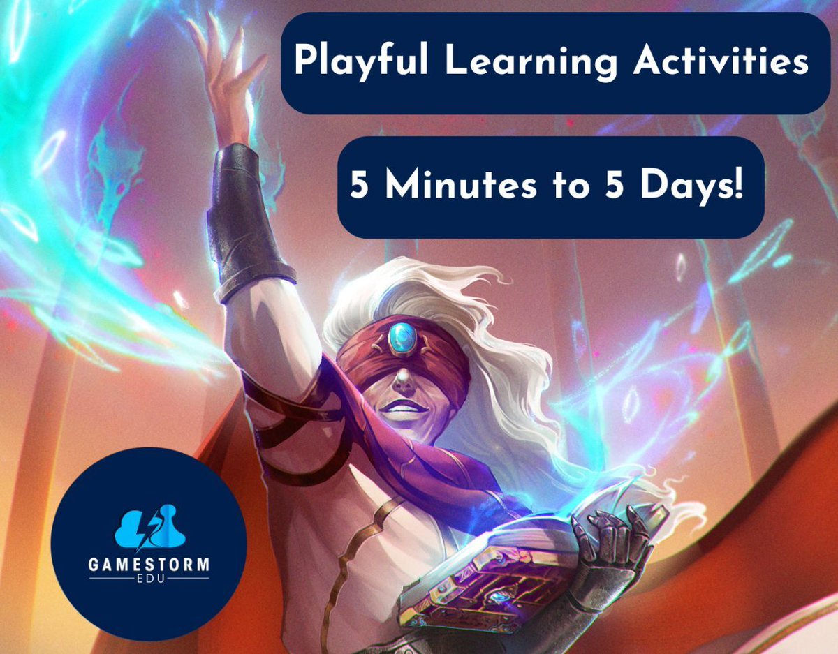 For many of us, school is back in session! If you're looking for fun learning activities from 5 minutes, 50 minutes ... all the way to 5 days, we've got ideas for you!

gamestormedu.com/2025/06/11/pla… 

#tabletop #tabletopgaming #boardgames #cardgames