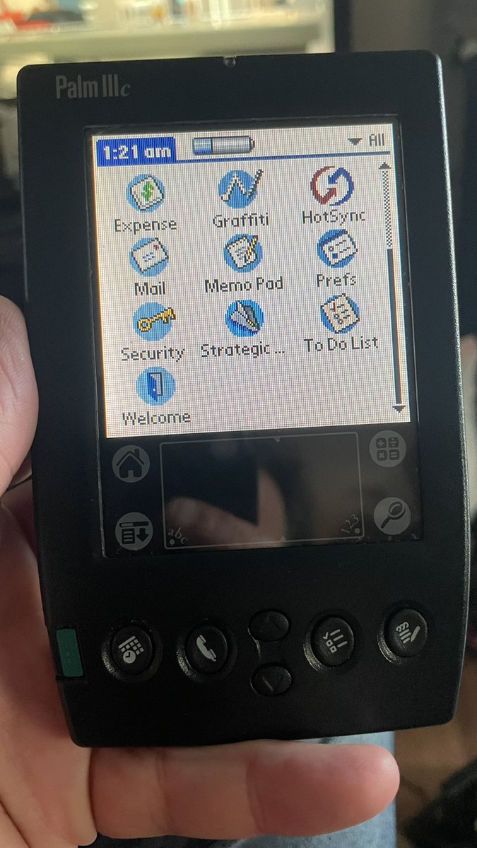 Loving my Palmiiic!! Time to load it out! #palmpilot