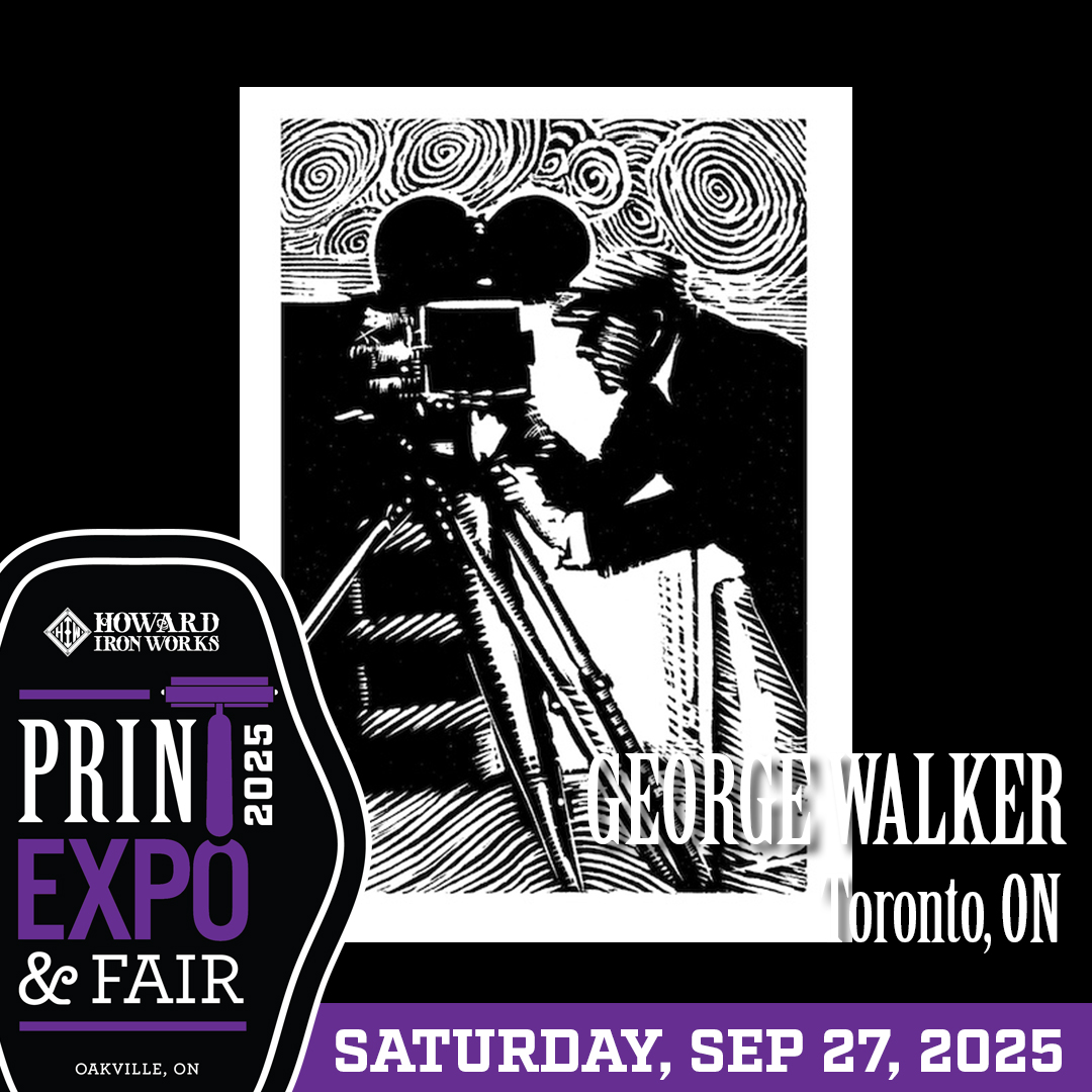 Welcome back to PE&amp;F, George and Michelle Walker! Thank you for your continued support of our museum. Be sure to stop by and check out their latest works at the upcoming #PEF2025. #Culturedays2025 #printmaker #bookarts #woodengraving