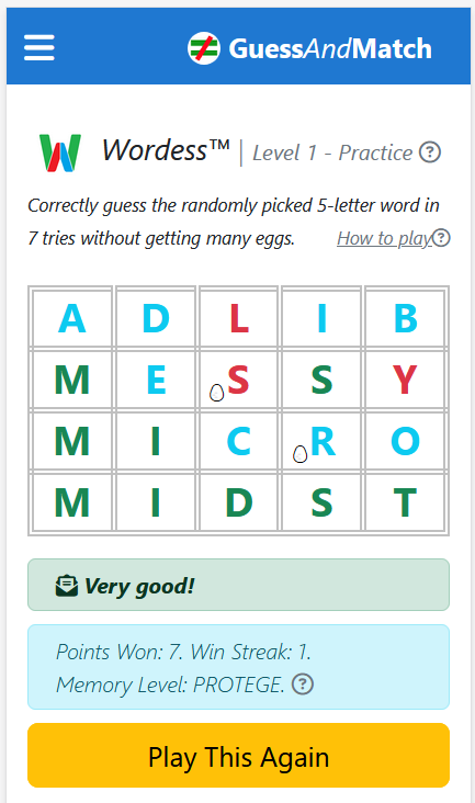 WordessGame's tweet photo. New day new words! https://t.co/PqbZ0AY4EC