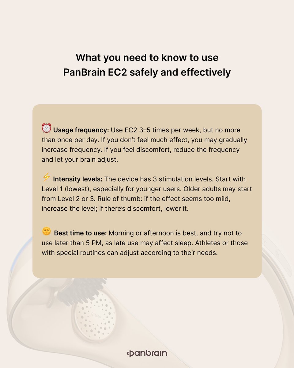 PanBrain_Tech's tweet image. Ever wondered if PanBrain EC2 is easy to use at home? 🧠
Or what you should know to get the most out of it?
We’ve answered your top questions — so you can feel confident, safe &amp;amp; ready to begin.

👉 Check the thread below!

#panbrain #BrainHealth #NeuroTech #MentalWellness