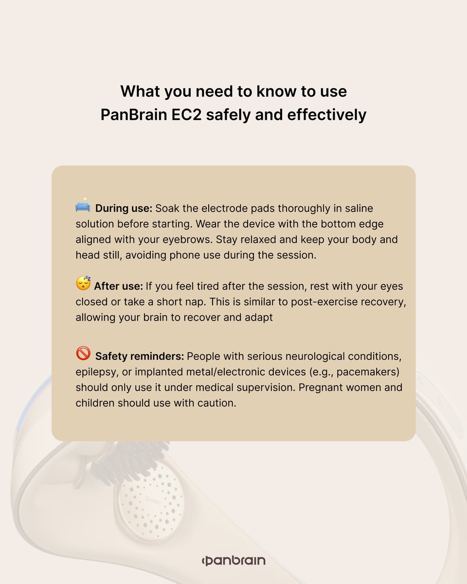PanBrain_Tech's tweet image. Ever wondered if PanBrain EC2 is easy to use at home? 🧠
Or what you should know to get the most out of it?
We’ve answered your top questions — so you can feel confident, safe &amp;amp; ready to begin.

👉 Check the thread below!

#panbrain #BrainHealth #NeuroTech #MentalWellness