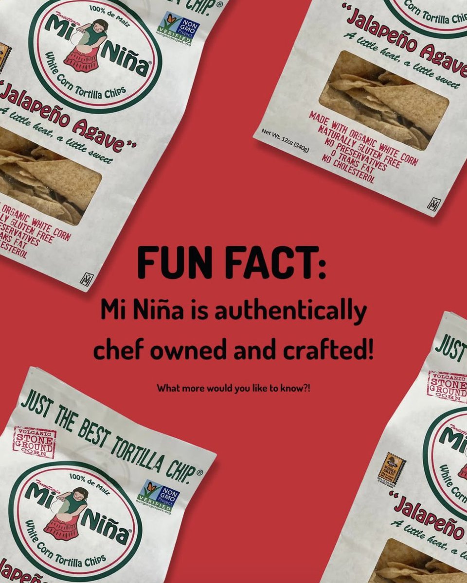 Fun Fact! Mi Niña Chips aren’t just any chips—they’re authentically chef-owned and crafted, bringing real flavor and heart to every bite. 👩‍🍳✨ Snack like a pro, taste the difference! 🌽💛

#mininatortilla #funfact