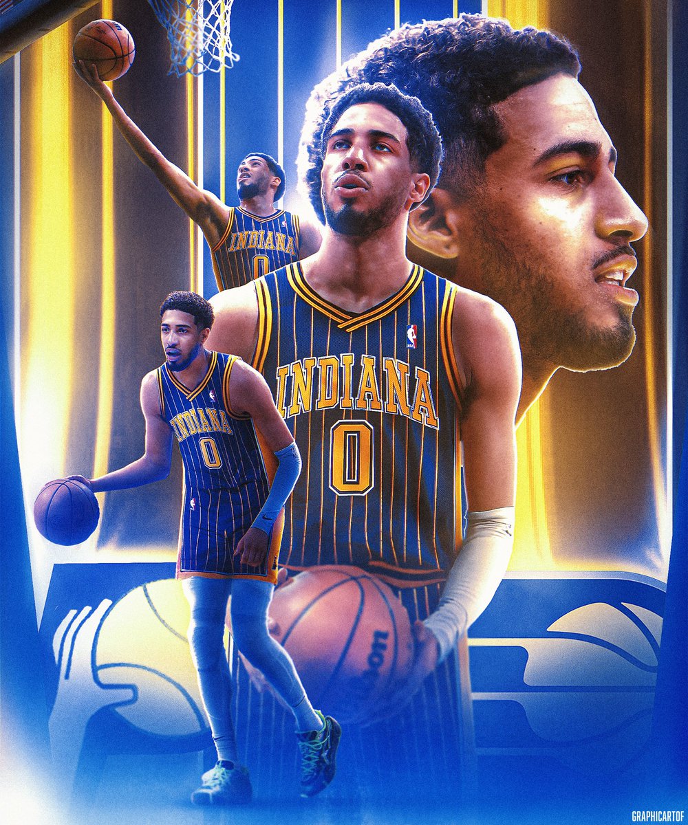 graphicArtOf's tweet image. “Dreamworld” - Tyrese Haliburton on the @Pacers Pinstripe Uniforms 

Should they bring them back? 

@TyHaliburton22