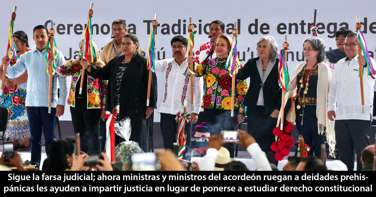 <a href="/kioscomayor/">francisco rodriguez</a> <a href="/Claudiashein/">Claudia Sheinbaum Pardo</a> <a href="/Excelsior/">Excélsior</a> <a href="/LinaBuenoLopez/">Lina Bueno</a> <a href="/Amalia_Escobar/">AEcomunicaciones 🌺</a> <a href="/MarionIsabella1/">Marion Isabella </a> <a href="/sylvia_duarte/">Sylvia Duarte</a> <a href="/artemisalopezc/">MKZ</a> <a href="/AngiBeltran/">Angélica Beltrán</a> <a href="/wzuloag/">Wendy BriceñoZuloaga 🍉</a> <a href="/rquirrin/">Ruiz Quirrín</a> <a href="/fjespriella/">Feliciano J. Espriella</a> <a href="/ABN58/">Arturo Ballesteros N</a> <a href="/JCerecer/">Jose Maria Cerecer S</a> <a href="/juntosheriberto/">Heriberto Aguilar</a> <a href="/SoledadDurazo/">Soledad Durazo Barceló</a> <a href="/ViveIntegro/">Omar Núñez Caravantes.</a> <a href="/DavidFigueroaO/">David Figueroa O. 🇲🇽</a> <a href="/DelValleColosio/">Omar Del Valle Colosio</a> <a href="/Elparaclito/">Maestro , Francisco Javier Aragón Salcido.</a> <a href="/ErnestinaVal/">ERNESTINA CASTRO VAL</a> <a href="/LoreniaValles_/">Lorenia Valles</a> <a href="/VickyEspinozaHM/">Diputada Vicky Espinoza</a> elportaldelagente.mx/2025/09/farsa-… Estimado maestro, van los Entretelones. Payasadas de la nueva Suprema Corte de Justicia del Acordeón. Mentiras del I informe presidencial. Entenada de gutierritos en el Poder Judicial de Sonora. Inicia consulta CRECES en Hermosillo. Verdes en CORSAS