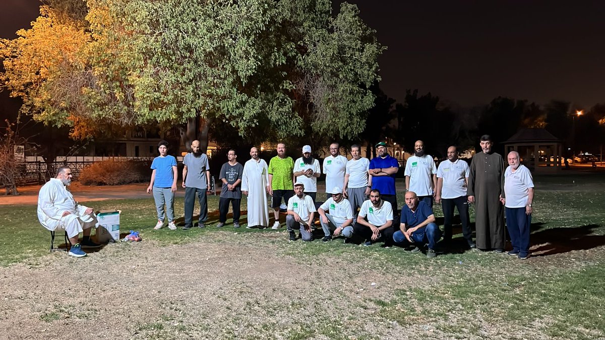 يسعدنا لقياكم في النشاط الأسبوعي 
🗓️ مساء الأربعاء
🕜 بعد العشاء 8:25
📍حديقة طريق النهضة الشمالي 
MPXX+2W الربوة، الرياض
🚶🏻ملاحظة:
- المشي مدة ساعة واحدة، ثم تمارين الاستطالة
#مشاة_الرياض
#مشاة_الربوة
#مشاة_السعودية