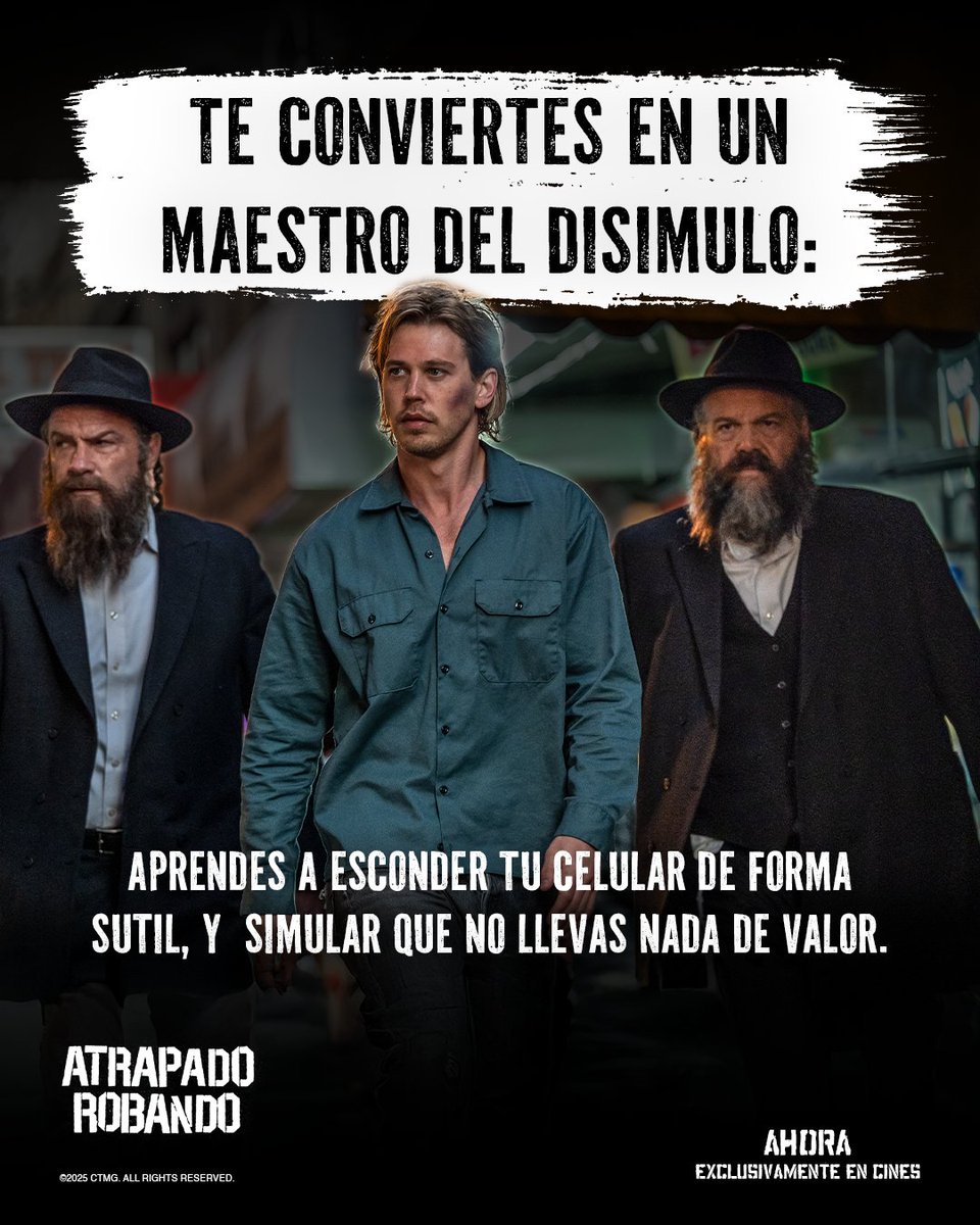 CinemasNic's tweet image. 🚨Creés conocer los robos, pero esto va más allá de lo imaginable😎.

#AtrapadoRobando llega con una historia que no te podés perder🕶️🔫 ¡Exclusivamente en #Cinemas AHORA!🤩✨