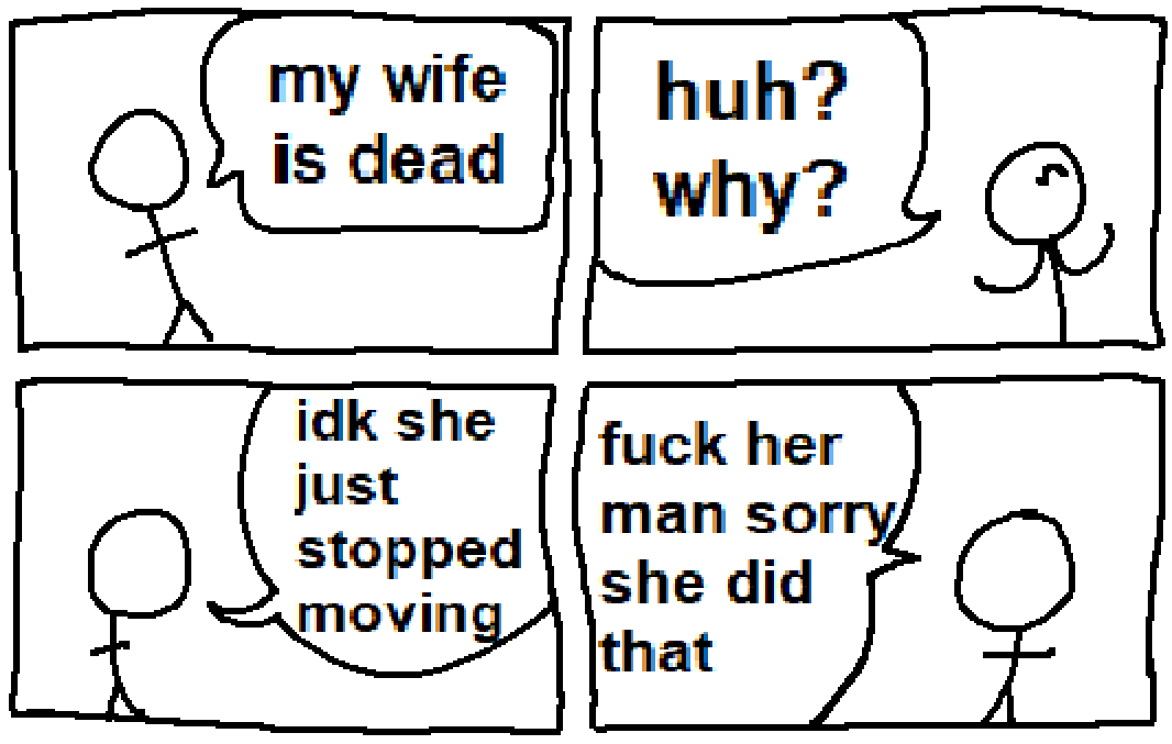 Me and <a href="/ThisStupidTwink/">Stupid Twink</a>  tried to write comics in each other's styles
brie wrote this one and i drew it :)