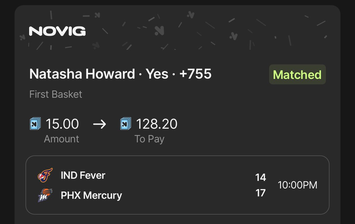 WNBA FIRST BASKET 🏀
Howard 2pt jump shot! 🔥🔥🔥