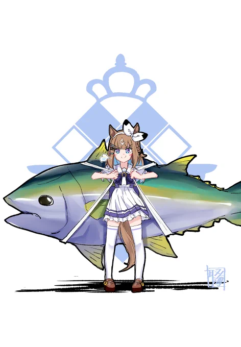 マグロ背負ってるアイちゃん好き