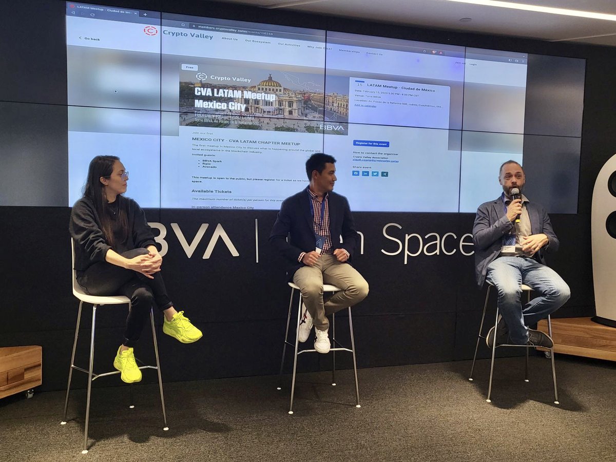 <a href="/ccossio/">Claudio Cossio</a> <a href="/thecryptovalley/">Crypto Valley</a> <a href="/tfh_technology/">Tools for Humanity</a> <a href="/Uniswap/">Uniswap Labs 🦄</a> <a href="/meta_pool/">Meta Pool</a> <a href="/waylearnlatam/">WayLearn</a> <a href="/srpuuul/">Sr. Puuul</a> <a href="/cryptoconexion/">CryptoConexión</a> <a href="/EspacioCripto/">Espacio Cripto 🚀🧑🏻‍🚀</a> Cómo que primer meetup de Crypto Valley si hicimos uno desde 2023 con <a href="/KariCau/">Karina Caudillo</a> y <a href="/avocadoblock/">Avocado Blockchain Services</a> ? jaja

Adjunto pruebas