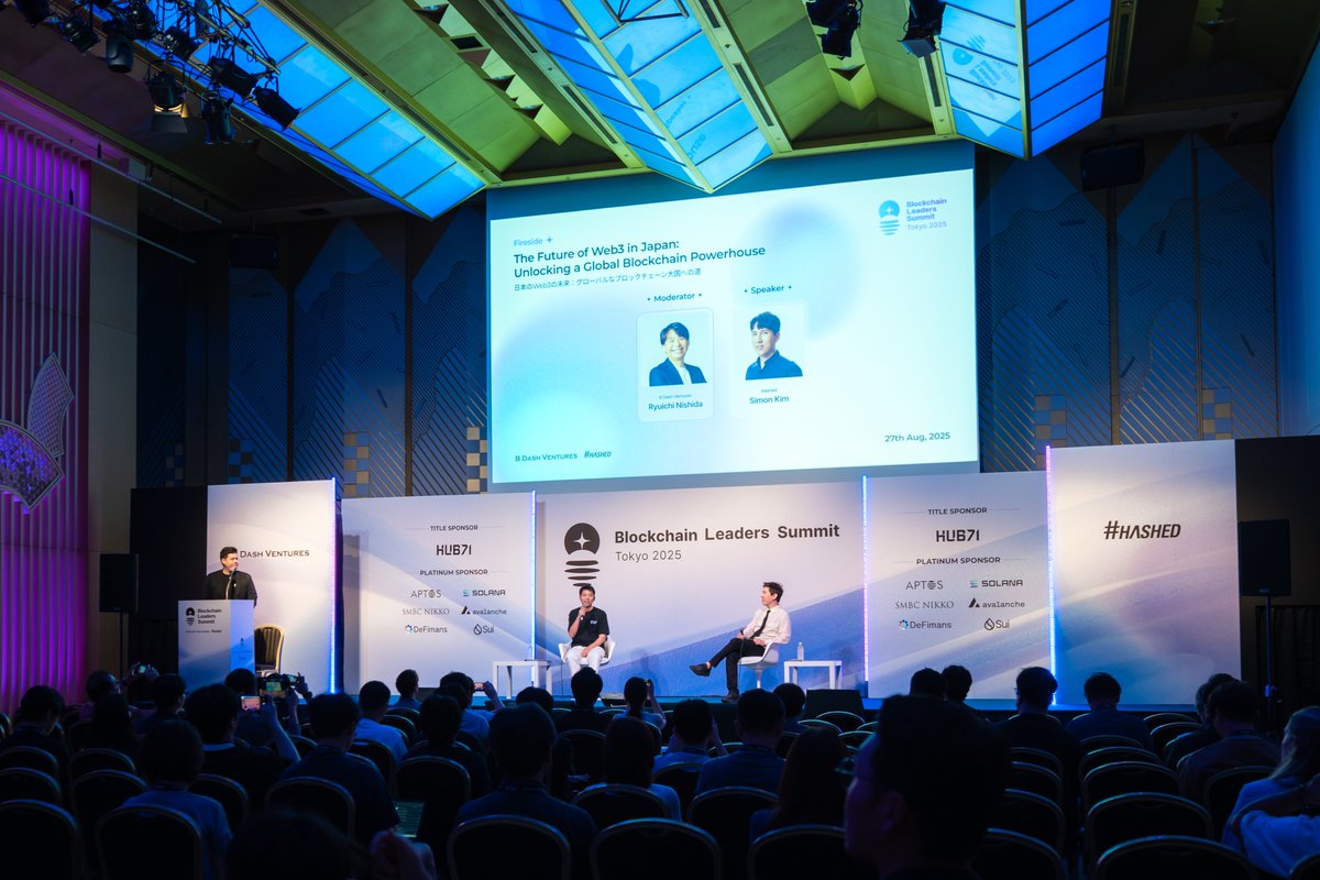 BLS_World's tweet image. B Dash Ventures and Hashed successfully concluded Blockchain Leaders Summit Tokyo 2025(BLS Tokyo 2025), bringing together 400+ leaders bridging UAE, Japan, and beyond with the support of diverse global web3 players and Japanese strong institutions. BLS Tokyo 2025 will contribute…