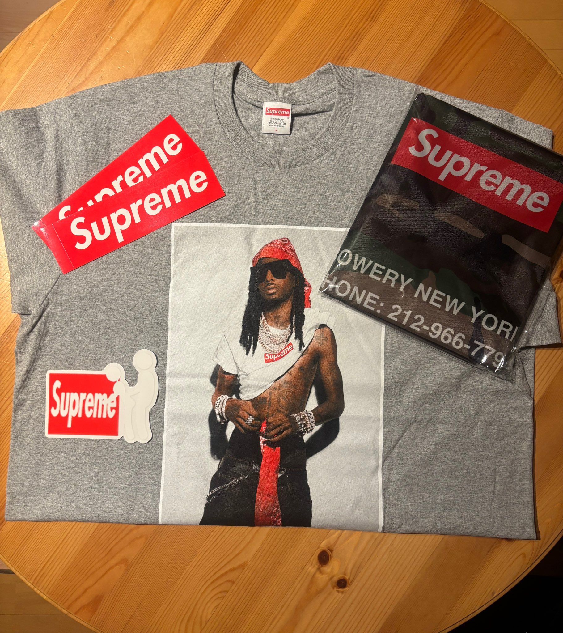 【即日発送】Playboi Carti Tee Heather Grey M Supreme ファッション Supreme Playboi Carti Tee 