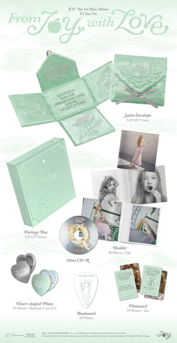 JOY 'From JOY, with Love' Album Details (To You Ver.)
➫ 2025.09.08

💿Pre-order
J0Y.lnk.to/FromJOYwithLOVE

#JOY #조이
#FromJOYwithLove
#RedVelvet #레드벨벳