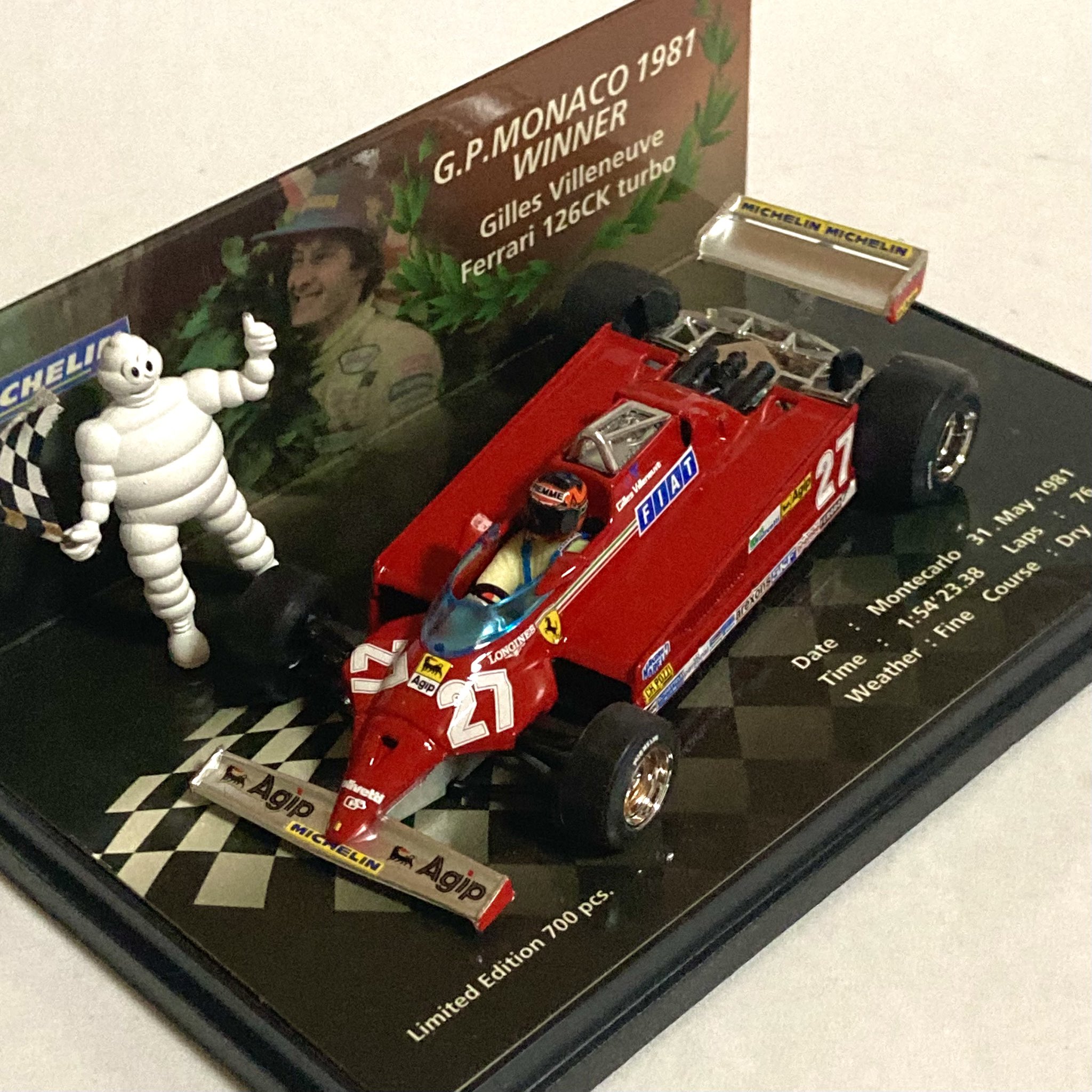 1/43 F1 brumm フェラーリ126CK turbo G.ビルヌーブ 1/43 F1 brumm フェラーリ126CK turbo G.ビルヌーブ Brumm