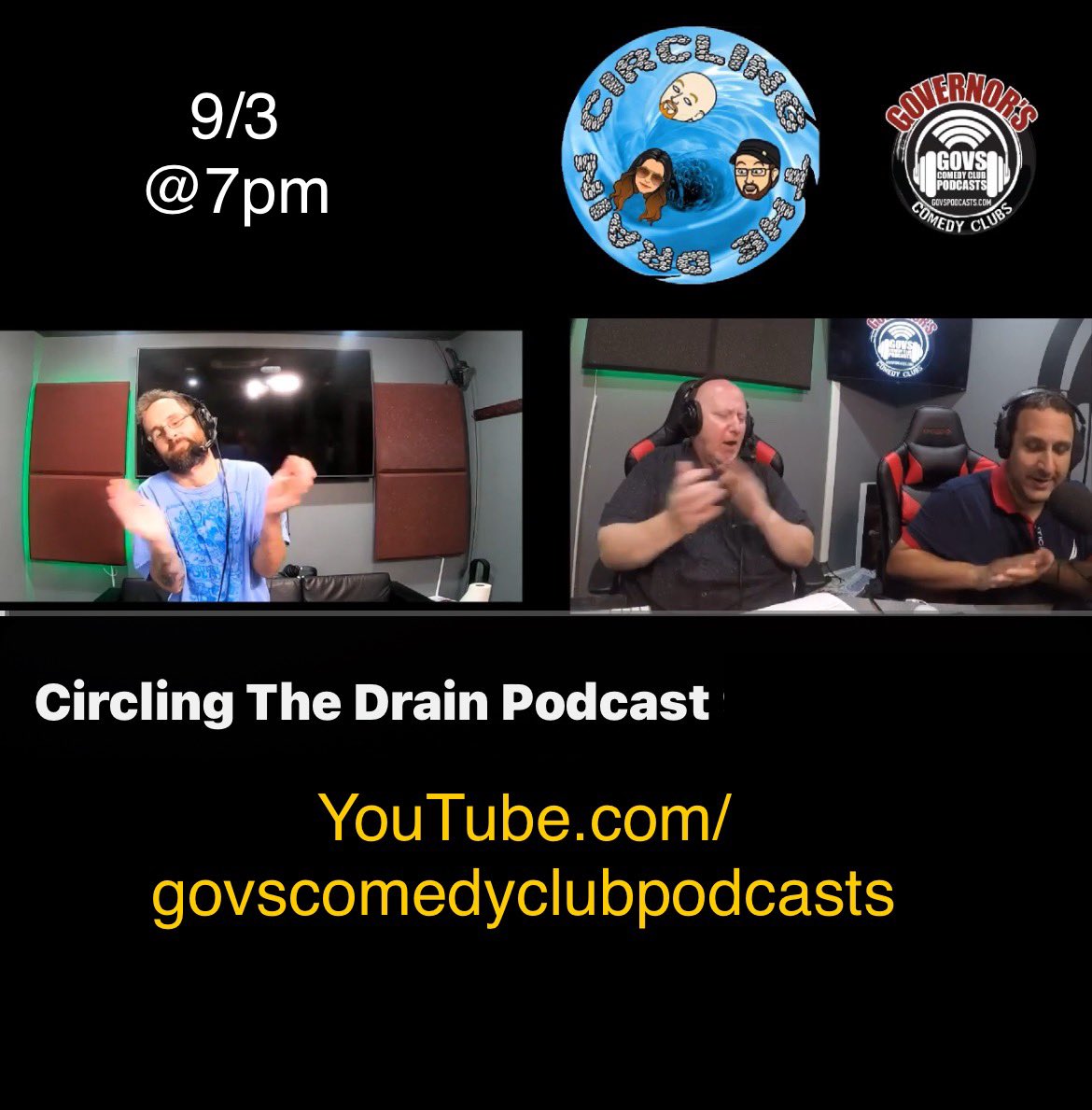 YouTube.com/govscomedyclub…
<a href="/ComedyGovs/">GovernorsComedyClub</a> 
<a href="/Matt_Nappo/">minddog</a> 
<a href="/KDComedy/">Knock'em Dead Comedy</a> 
<a href="/KDCTony/">Tony Walker</a> 
<a href="/SportsBashMedia/">SportsBash</a> 
<a href="/SchwartzSports/">Peter Schwartz</a> 
<a href="/GovsRadio/">Govs Comedy Club podcasts</a>