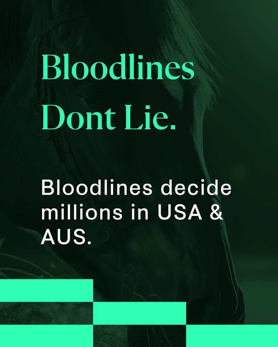 Stallion Match (@stallionmatch) on Twitter photo ๐ฅ 5 Group 1 races. $5M+ prizemoney.
Pedigrees told the story.
1. Hereโs what you need to know from a bloodline perspective ๐งฌ A Thread ๐งต ๐ฅ 5 Group 1 races. $5M+ prizemoney.
Pedigrees told the story.
1. Hereโs what you need to know from a bloodline perspective ๐งฌ A Thread ๐งต