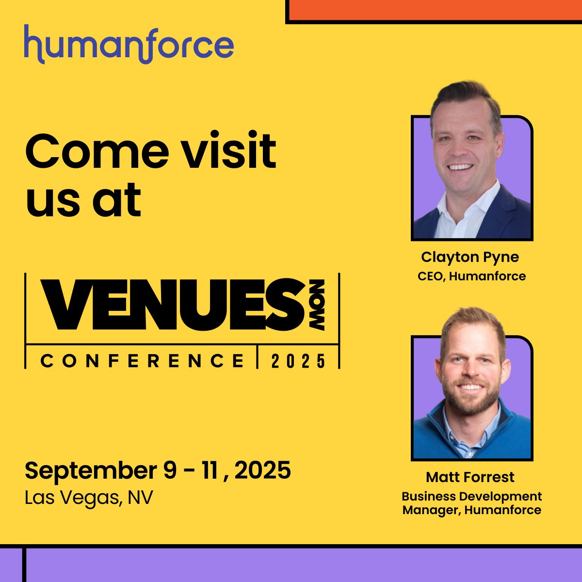 ✨ We’re gearing up for the annual VenuesNow Conference in Las Vegas next week! 

📅 September 9–11, 2025 
 📍 Resorts World Las Vegas 

If you're attending, don't miss the chance to meet the team, we'd love to connect 👋