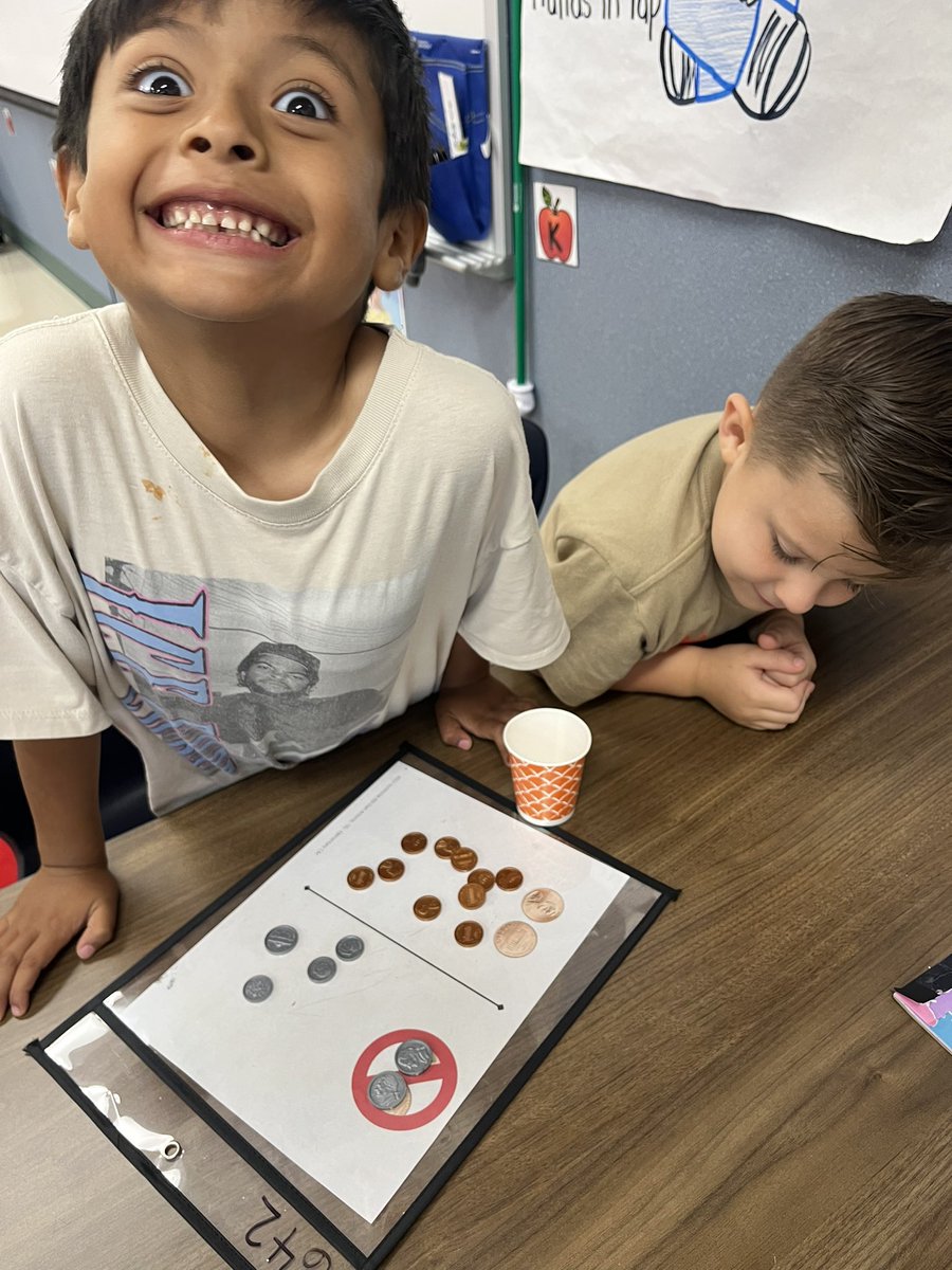 A "Penny Sort" for your thoughts! 

The collaboration was top tier!! Love my little mathematicians! 💙🐾🥰 <a href="/NISDWernli/">Dr. Caroline Wernli Elementary School</a> <a href="/NISDElemMath/">NISD Elementary Math</a>