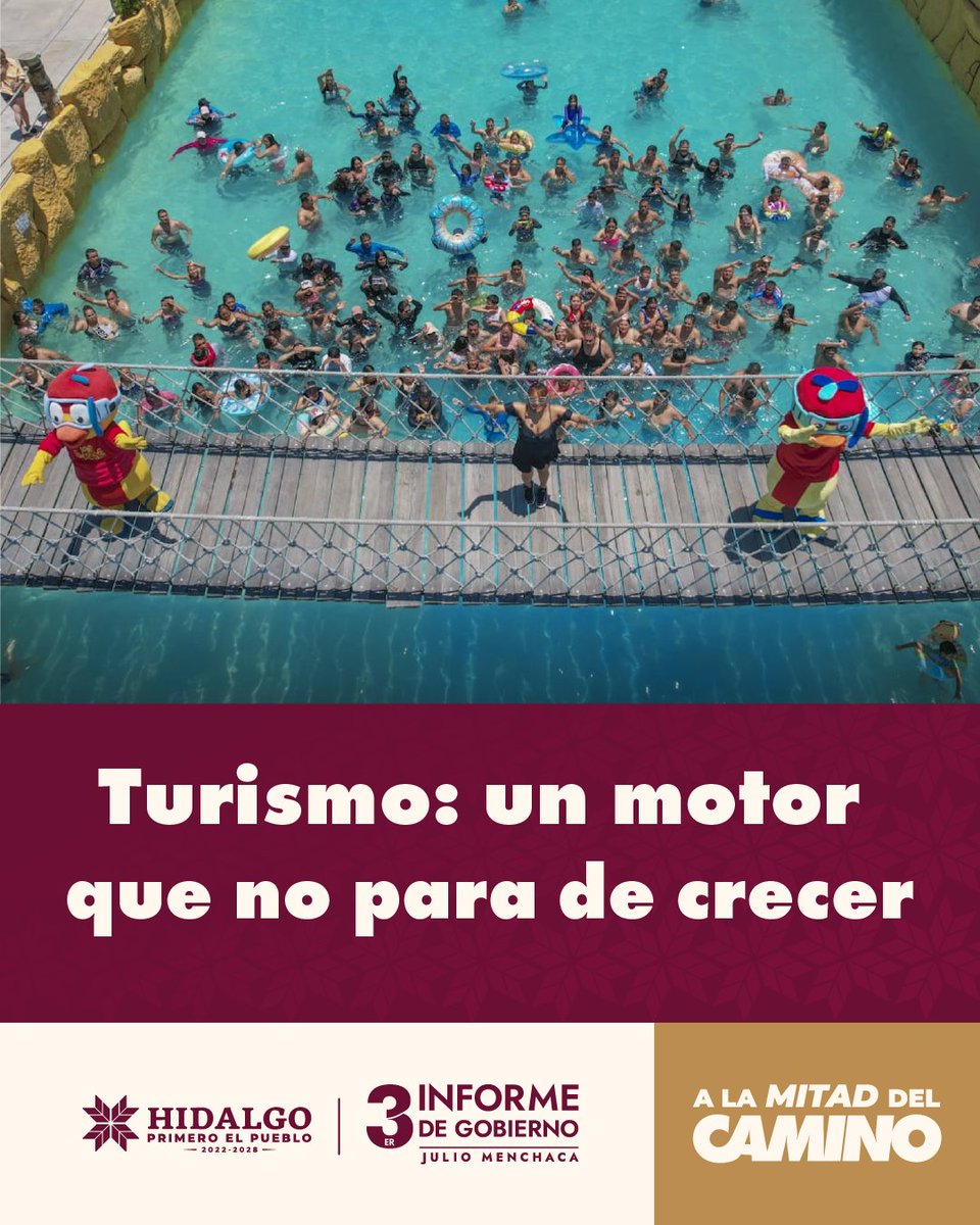 gobiernohidalgo's tweet image. 🍽️🏞️ 🎨Hidalgo es un mosaico de cultura, gastronomía, paisajes y tradición. #ALaMitadDelCamino hemos incrementado la afluencia turística lo que se traduce en mejores ingresos para las familias que dependen de este sector.

👉 Más info.: tercerinforme.hidalgo.gob.mx

 #JulioMenchaca