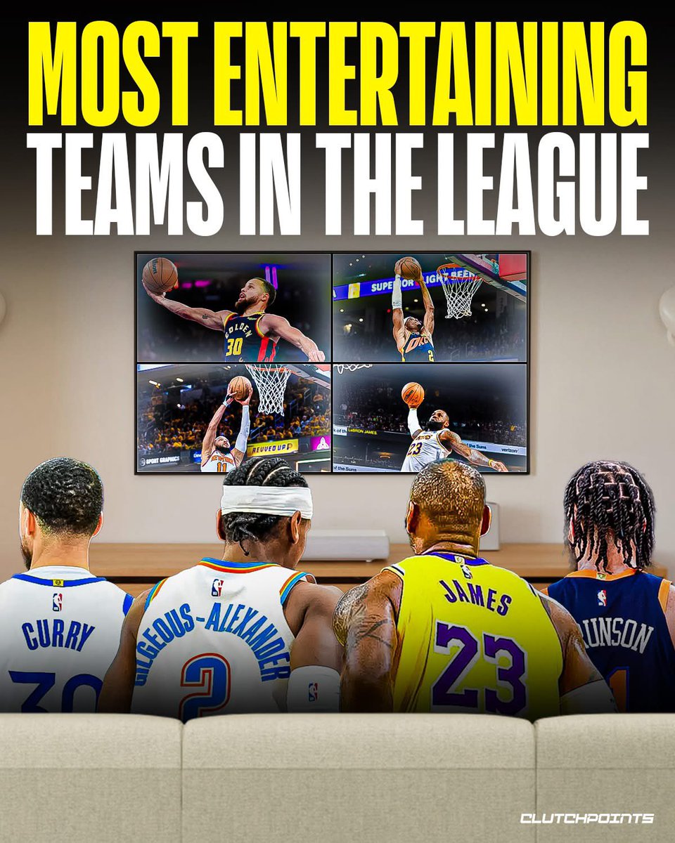 The NBA has officially stamped its seal of approval on the most must-watch teams of the next season 🍿

The schedule has been released, and a select few are getting the main event treatment.

The Thunder, Warriors, Lakers, and Knicks will each have a whopping 34 nationally