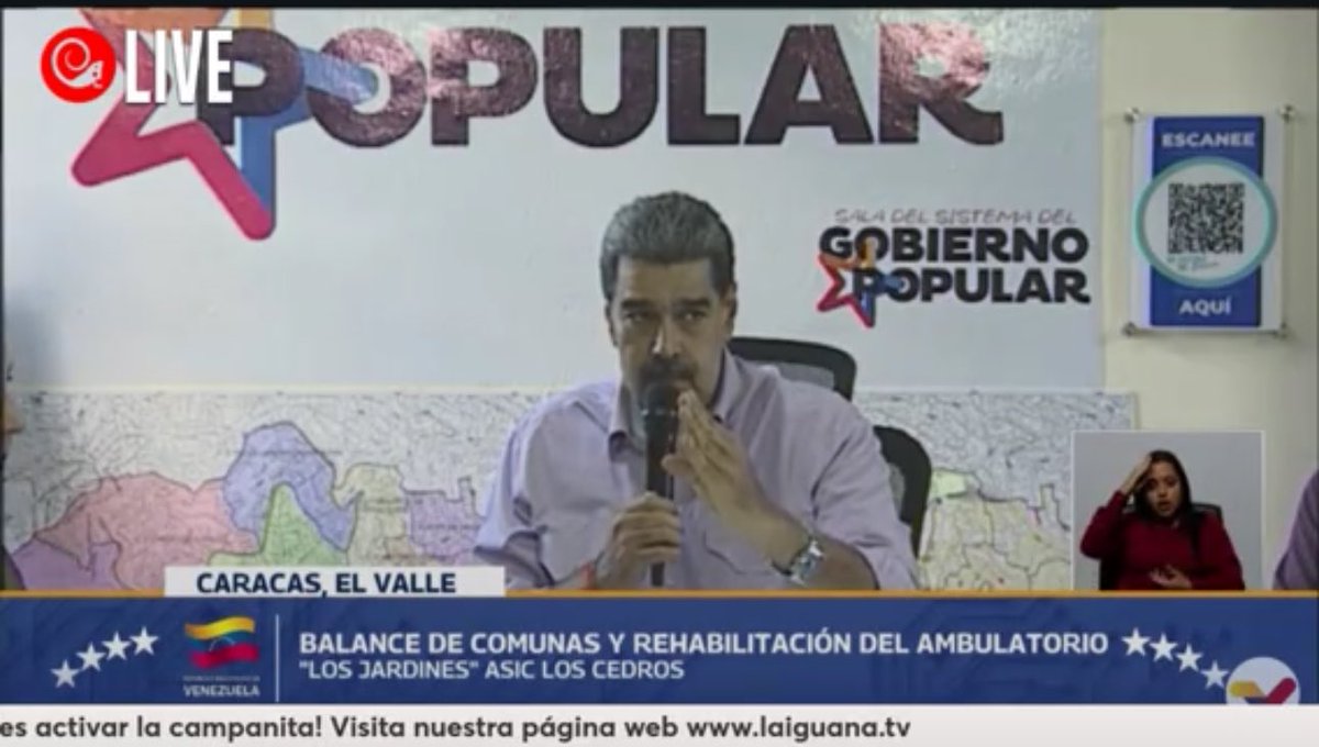 #ÚltimoMinuto Presidente Maduro comenta las acciones de Estados Unidos. “Ellos vienen, de verdad verdaíta, por el petróleo venezolano. Lo quieren gratis”, reveló desde la calle 2 de Los Jardines de El Valle, Caracas