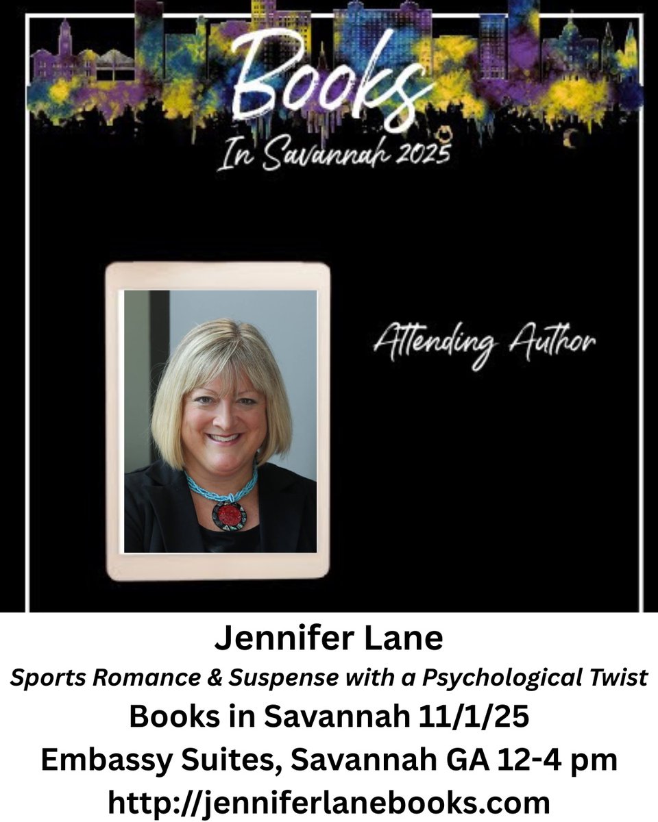 Books in Savannah Author Event jenniferlanebooks.com/events/