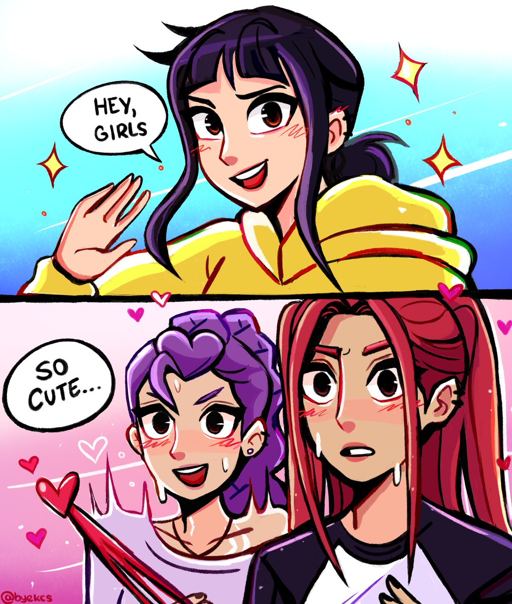 byekcs's tweet image. Zoey&apos;s effect #kpopdemonhunters #kpdh #polytrix #zoemira #rumira #Zoerumi