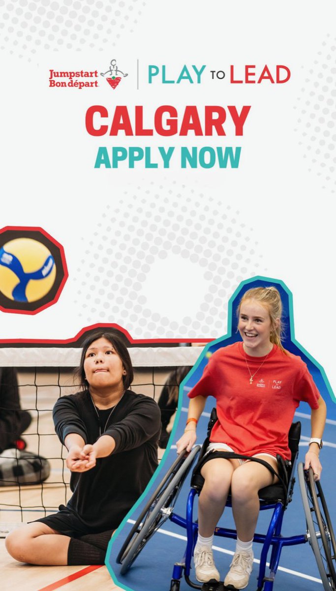 _GenesisCentre's tweet photo. Canadian Tire Jumpstart Charities is bringing Play to Lead to Calgary, Oct 3–5, 2025.

A free leadership program for girls (13–17) + their coaches.

All costs are covered.

Athlete reg: https://t.co/5WWFc74Gck
Coach reg: https://t.co/VOyOH5WGdd https://t.co/uDKg3mNgQw