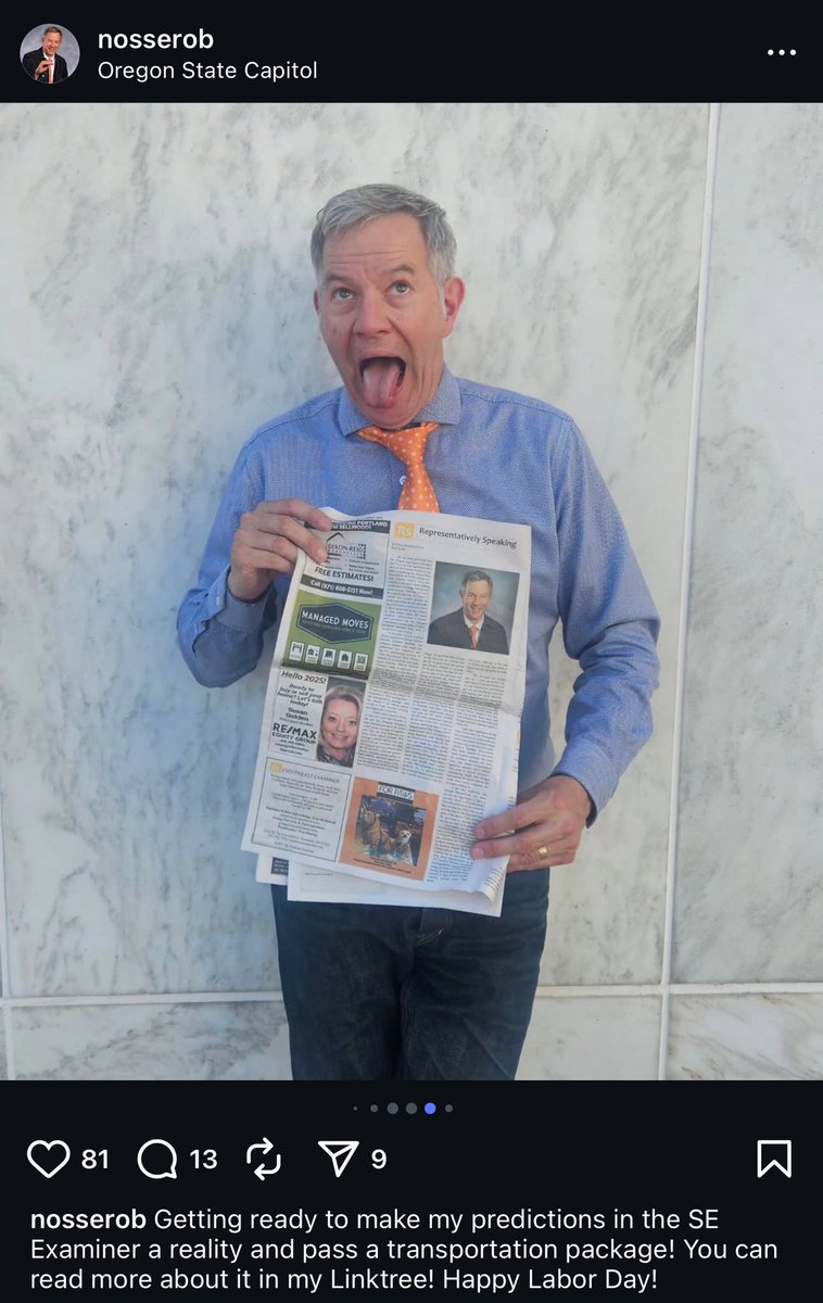 Democrat Rep. Rob Nosse posing for IG after helping pass a massive tax hike on you, Oregon. 

Someone please explain this facial expression to me. WTF?