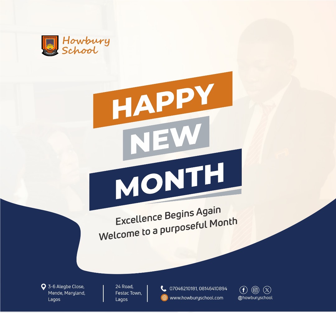 September is here!
Our Lions may not be back in class yet, but the roar of a new session is already in the air.
A fresh start!
New goals!
Greater heights!
This term, our Lions rise stronger, braver, and ready to shine. 
#HowburySchool #schoolsinfestac #lagosschools #BackToSchool