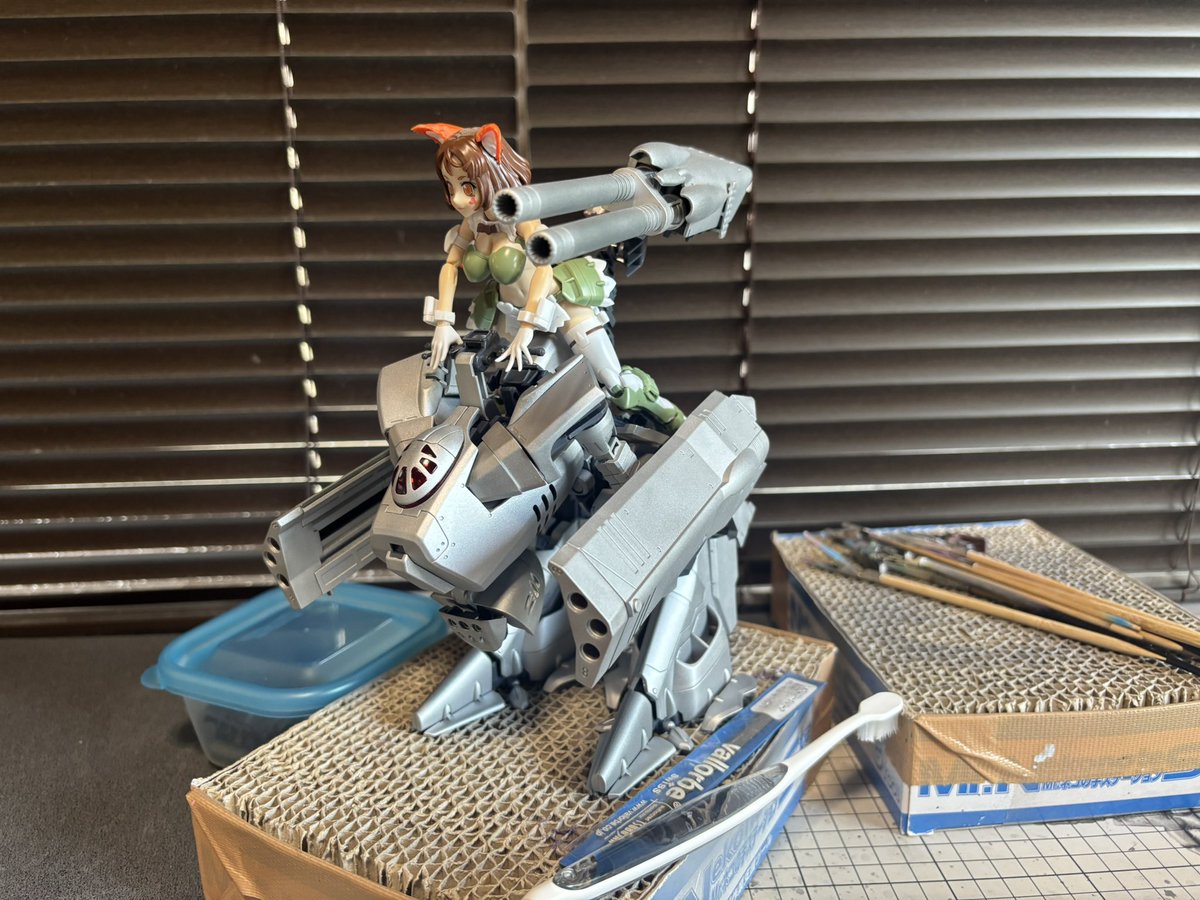 aksunflowers30's tweet image. とりあえず片方だけ💦

#マクロスモデラーズ
#vfg
#vb6