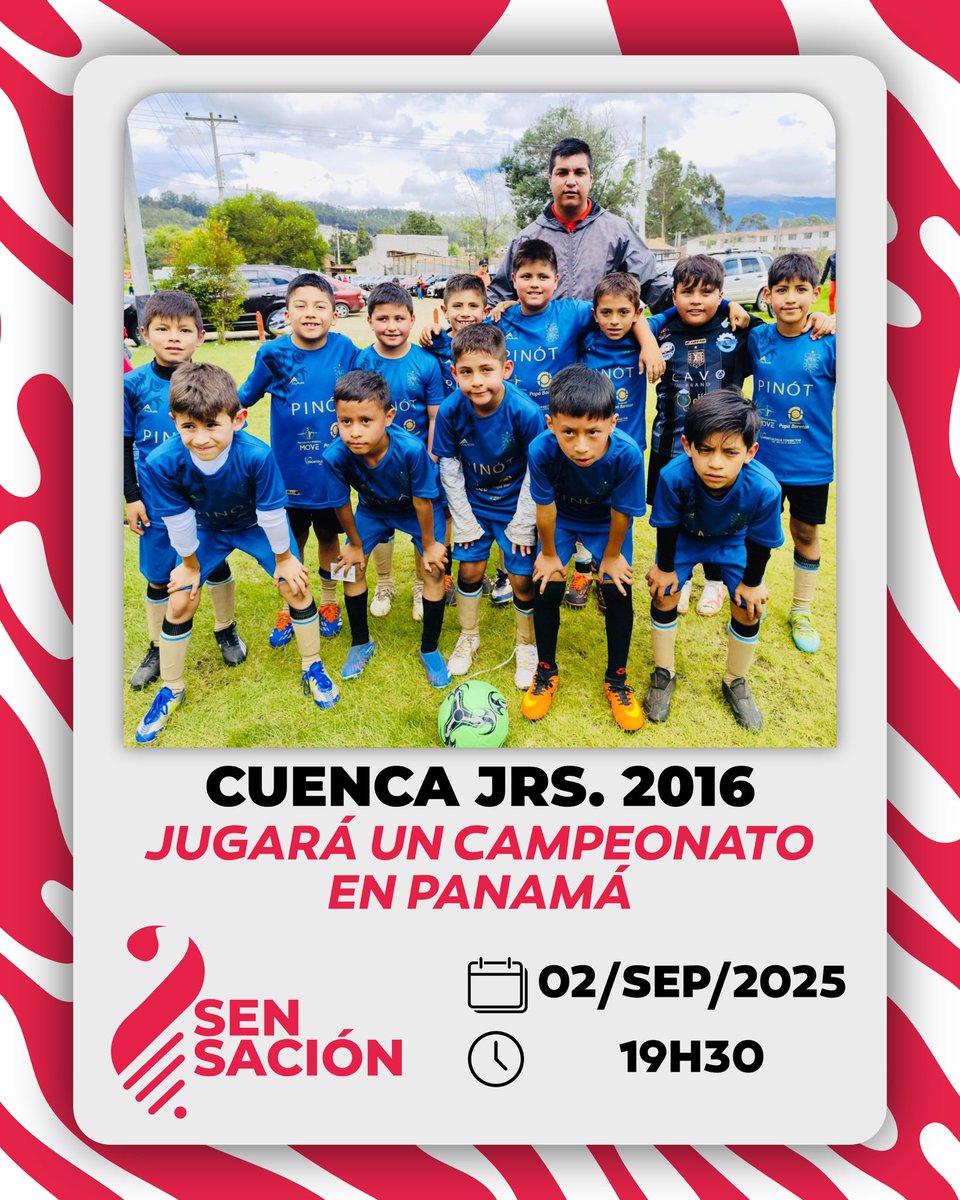 Hoy en la tercera emisión de #1065Deportes 🎙️⚽️📻 conoceremos al Cuenca Jrs. 2016, que se prepara para un campeonato en Panamá ¡no te lo pierdas! 

📻106.5FM en Cuenca, Azogues y Biblián
📹FBLive: facebook.com/CintyaSarmient…
🌏radiosensacion.com.ec