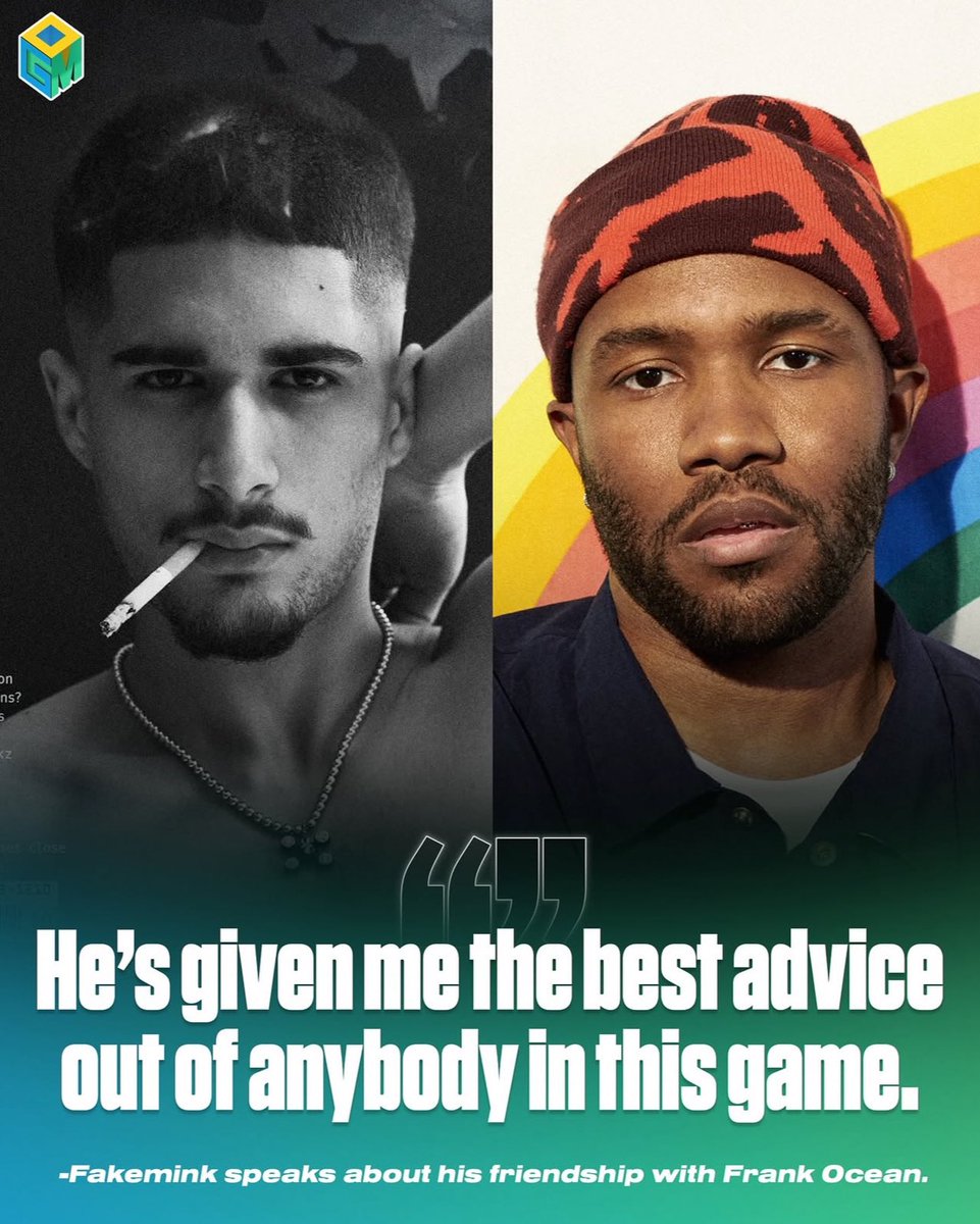 Fakemink shows love to Frank Ocean ❤️

“He’s given me the best advice out of anybody in the game.”