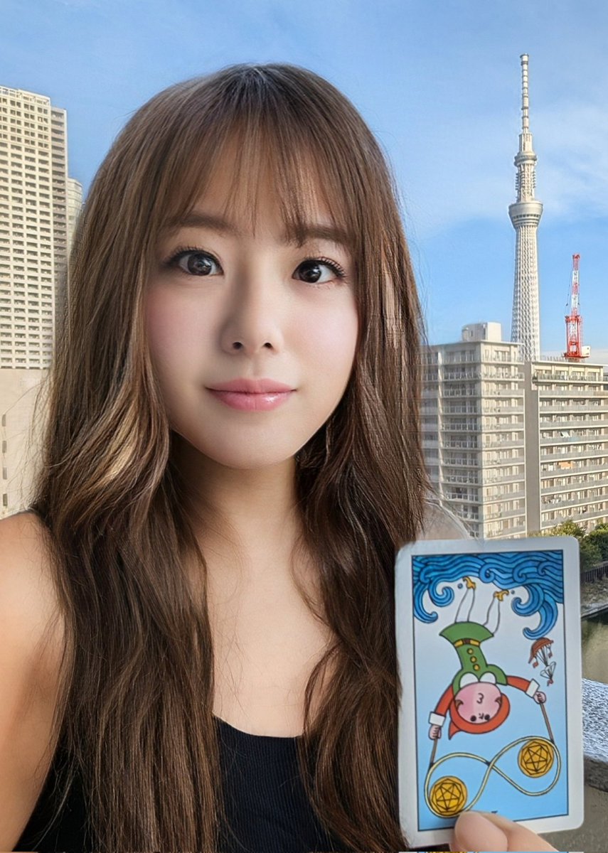 おはよ☀
そろそろ涼しくならないかな〜🙄
今日のタロットは「ペンタクルの2（逆）」仕事や家事、勉強などなど上手く進めていたものがつまづいちゃうかも🦆
みなさん、よい一日を♥
#マカロンタロット
#おはようイグたん
#カワイイ化
#faceapper
#仮想空間の魔女