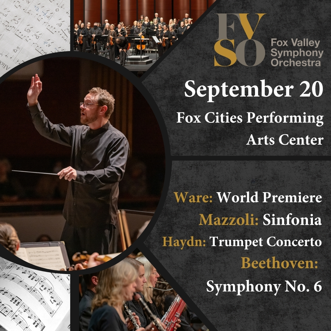 Are you ready for this? We hope you can join us on September 20 at the Fox Cities Performing Arts Center as we begin our season with a world premiere, local soloist, visiting composer, and Beethoven's Symphony No. 6. ow.ly/mi0J50WPWC0
