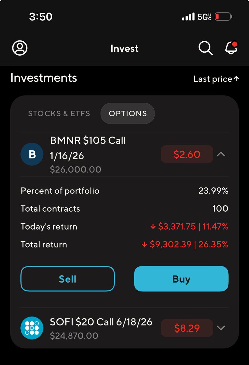 name66060's tweet photo. $BMNR I bought a *little bit* more. Follow to see how this yolo trade pans out. https://t.co/g3Ojhs0iCf