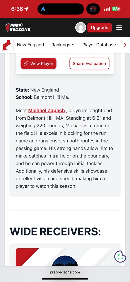 Michael Zapach (@michaelzapach) on Twitter photo Very excited to be selected by <a href="/ScoutingNE/">Coach Silva</a> for the Preseason All New England Offensive Team for class of 27! Very excited to be selected by <a href="/ScoutingNE/">Coach Silva</a> for the Preseason All New England Offensive Team for class of 27!
